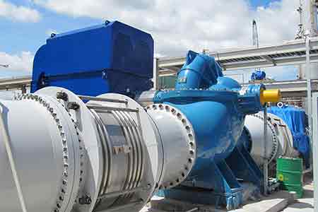 KPS系列单级双吸离心泵在越南金瓯化肥项目使用现场