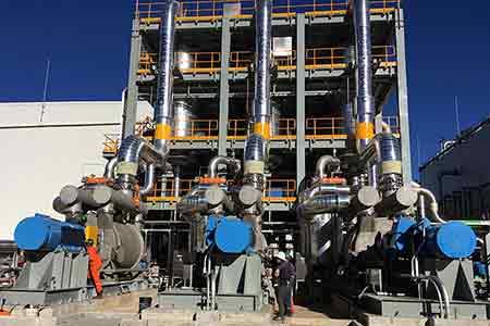 918博天堂液环泵机组在南美某地热发电厂使用现场