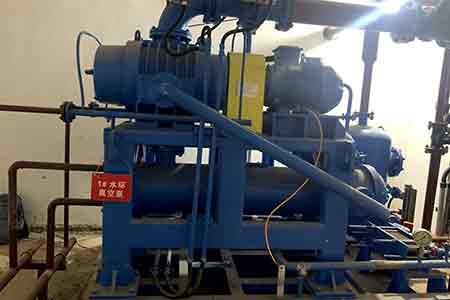 918博天堂液环泵机组在普宁市生活垃圾处理厂使用现场